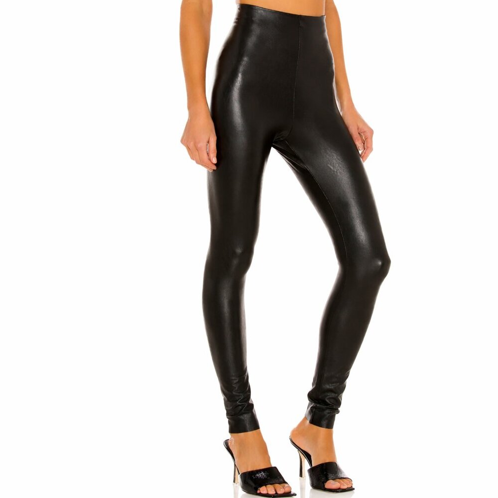 Commando Womens Perfect Control Faux Leather Legging Size Medium